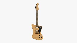 Electric Guitar G09 Light Wood - Music Instrument Design 3D model
