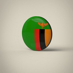 3D model Zambia Badge