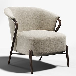 Torino Accent Chair - Crate And Barrel 3D model