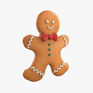Gingerbread man 3D model