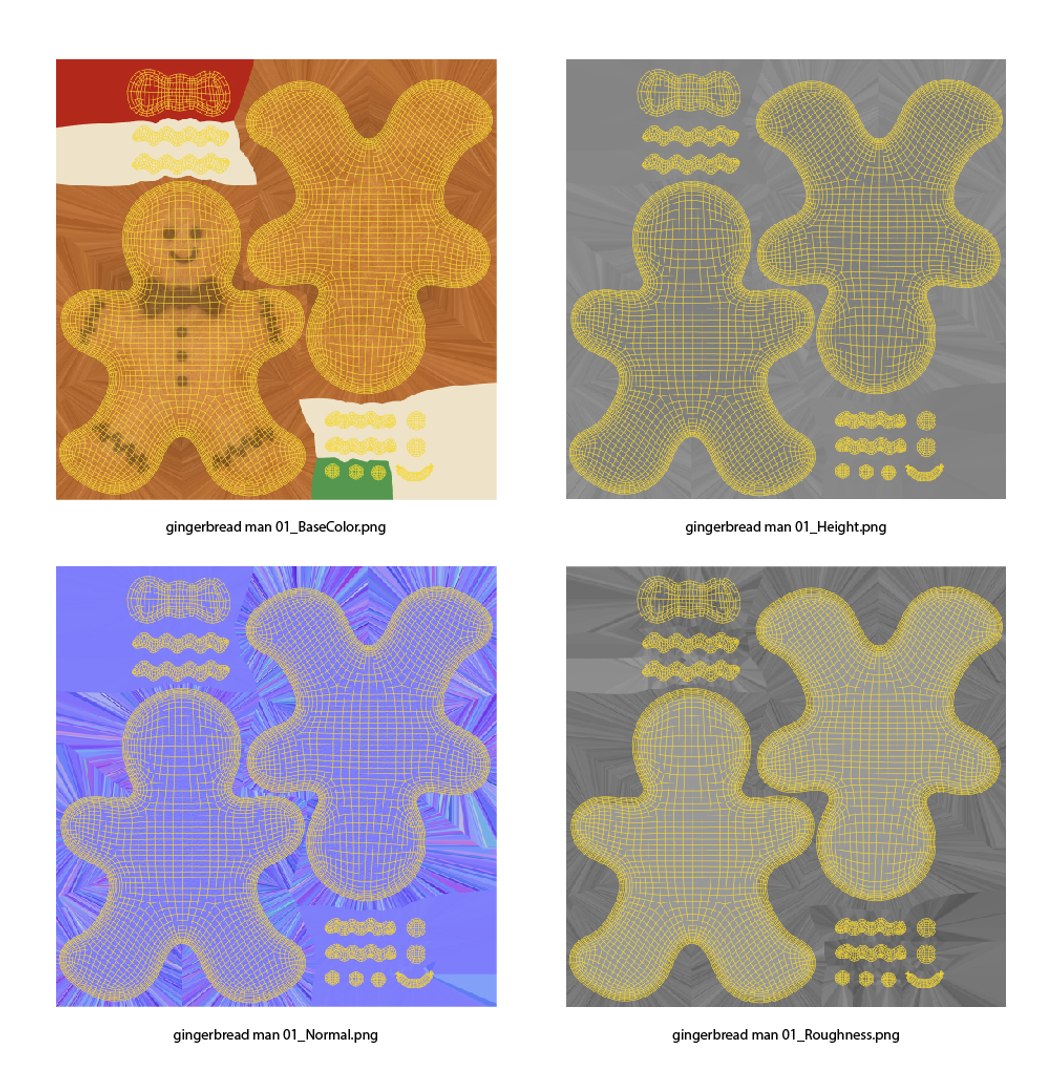 Gingerbread man 3D model - TurboSquid 1777185