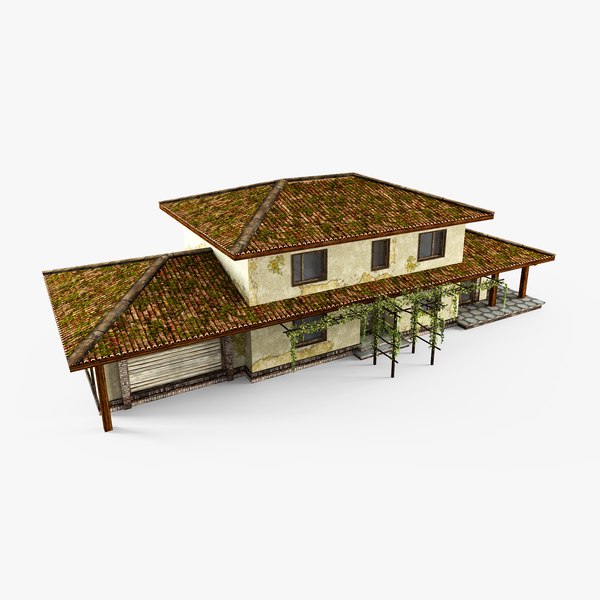 3D abandoned cottage