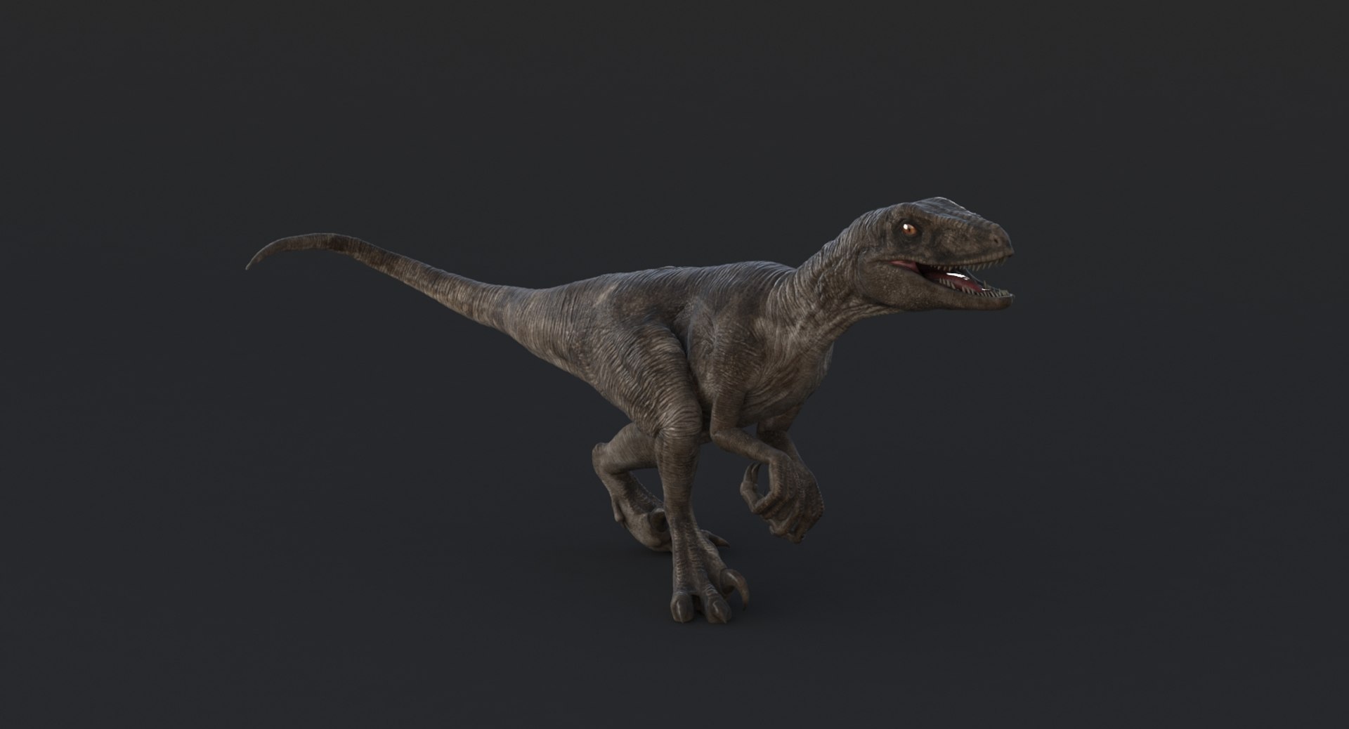 realistic velociraptor rigged raptor 3d max