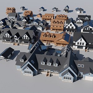 3D 20 House pack Exterior only