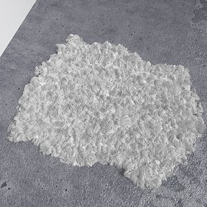 3D animal fur rug