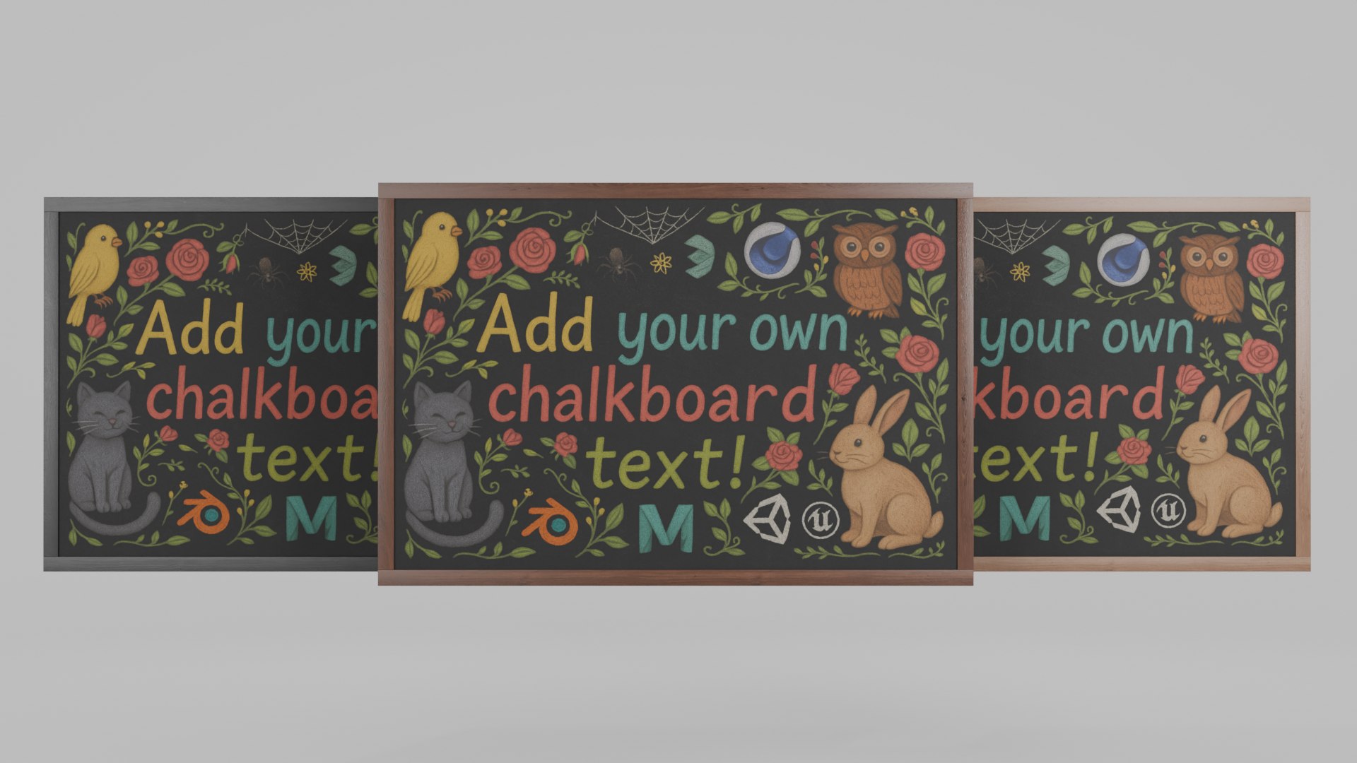 3D Flexible Display Solutions - Customizable Chalkboards https://p.turbosquid.com/ts-thumb/3j/0EKwRA/kO/c4/png/1747677042/1920x1080/fit_q87/55e7450c72041efa625e03e4b2052734c265219d/c4.jpg