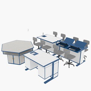 desks 3D model