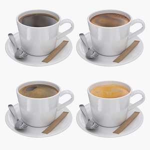 3D Coffee Cup Collection model
