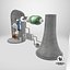 3D Nuclear Reactor - Power Plant
