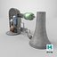 3D Nuclear Reactor - Power Plant
