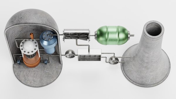 modelo 3d Reactor nuclear - Central eléctrica - TurboSquid 2368018