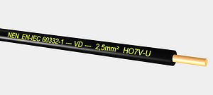 VD HO7V-U 450 750V 2,5 mm2 black.max