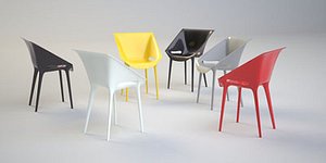 kartell dr yes chair 3d model