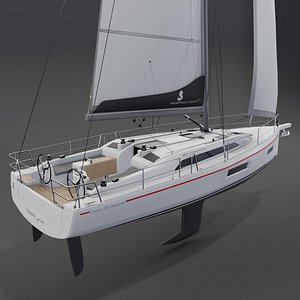 3D BENETEAU OCEANIS YACHT 37 1 3d Yacht PBR model