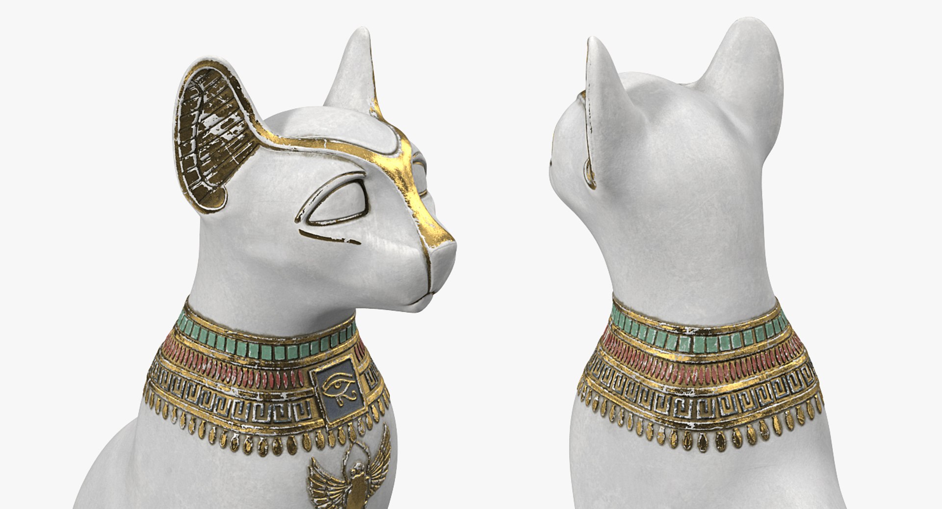 Egyptian Bastet Cat Statue ancient Egypt Goddess Gold Cat Collectible Made  in Egypt -  Canada