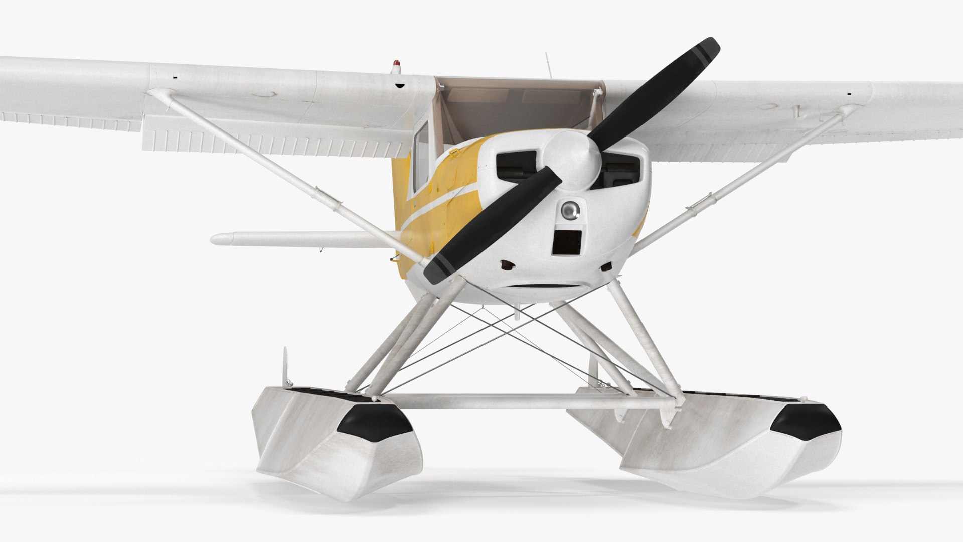 Cessna 150 Seaplane On Floats Rigged For Cinema 4D 3D Model ...