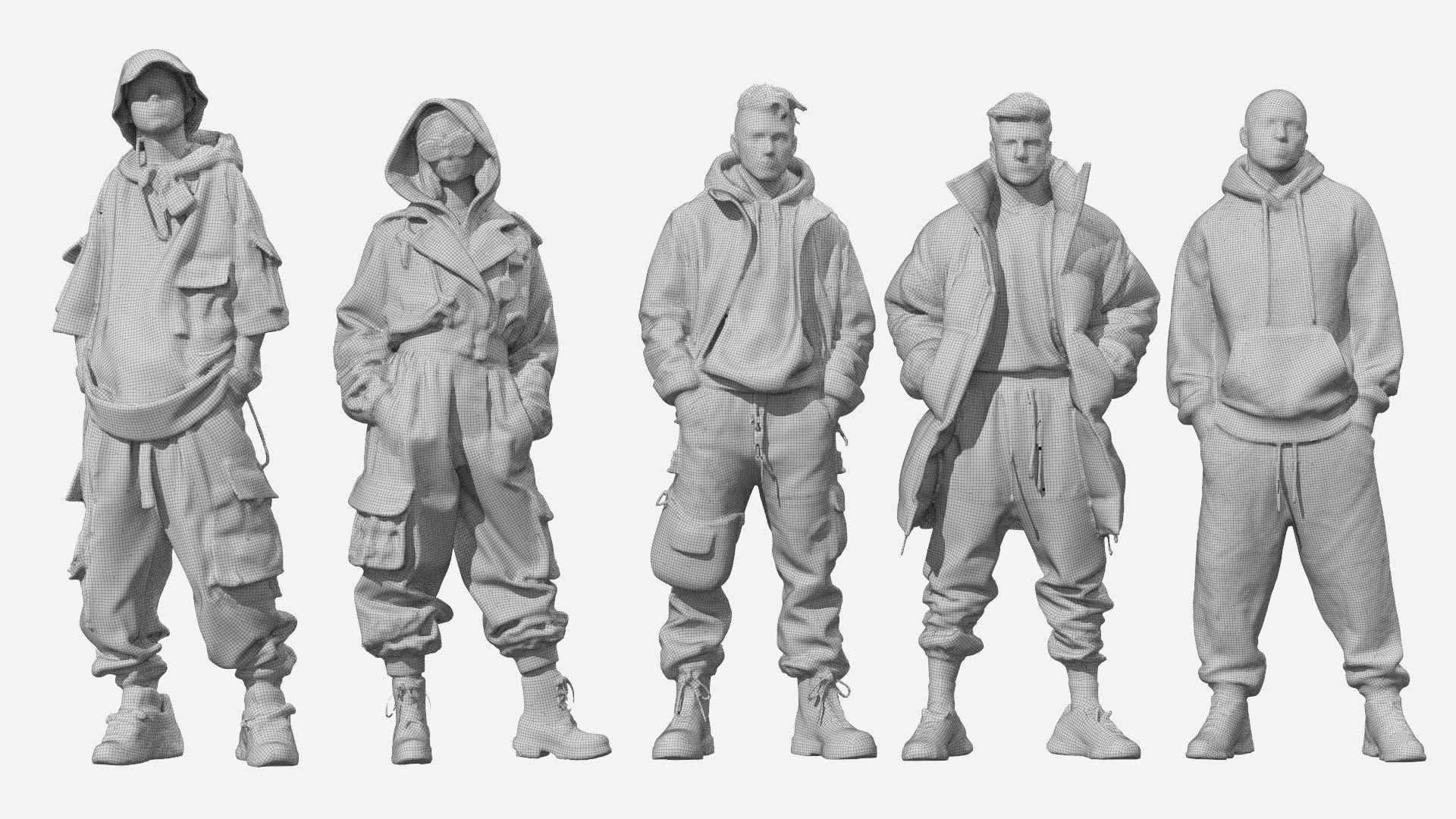 3D Modern Human Static Characters Collection - TurboSquid 2536663