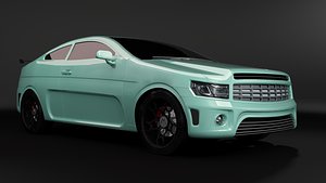generic sport car 3D model
