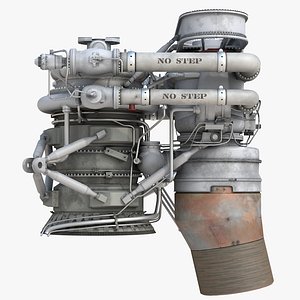 Rocket Thruster Engine - 3D Model by demmordor