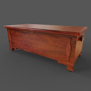 Chest cedar wood