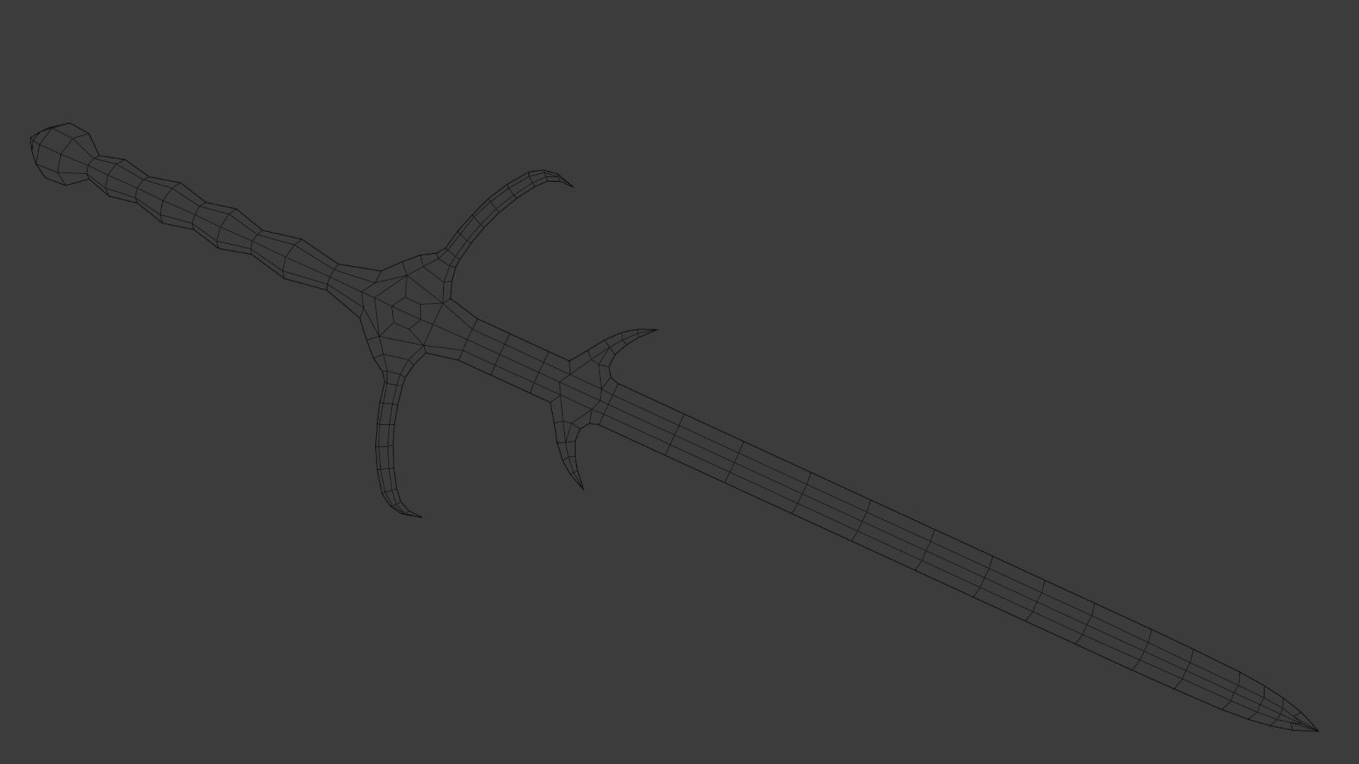 3D Model LongSword Low Poly - TurboSquid 1820464
