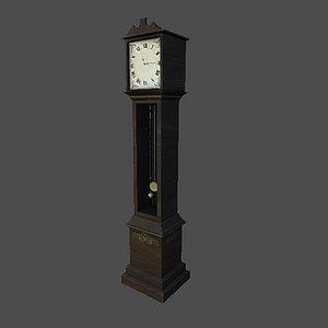 grandfather clock 3d model