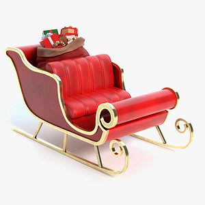 santa s sleigh 3D model