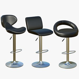 3D Bar Stool Chair V31
