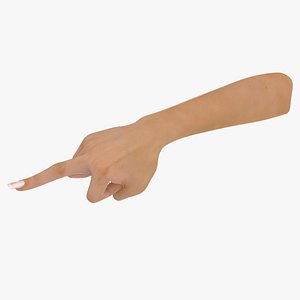 Female Hand Middle Finger Sign