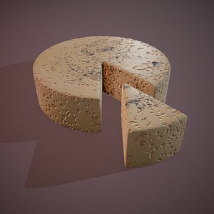 3D model cheese gorgonzola