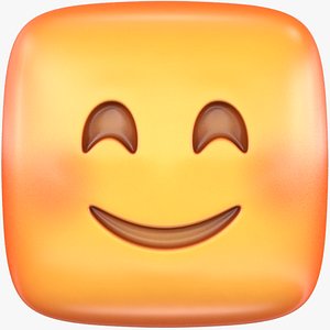 Smiley Face Emoji 6 3D model