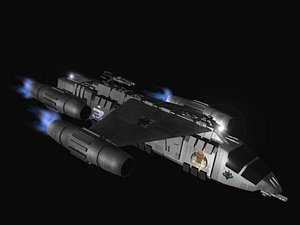 sci-fi space 3d model