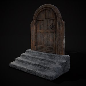 3D model Rustic Hearth Door