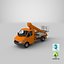 mercedes sprinter crane 3d model