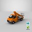 mercedes sprinter crane 3d model