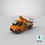 mercedes sprinter crane 3d model