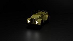 3D Russian Gaz69  Gaz-69 Jeep model