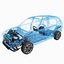 Bastidor de SUV eléctrico híbrido con chasis