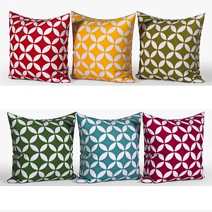 decorative pillows set 070 3D model
