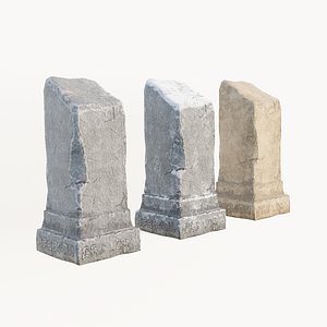 Broken Stone Pillars