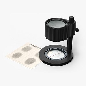 Forensic Print Examination Magnifier With Card