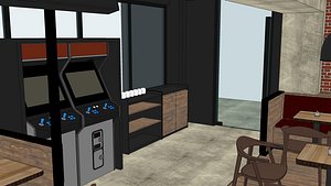 cafe 3D model