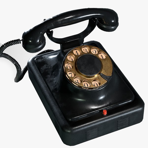 Rotary phone model 3D model