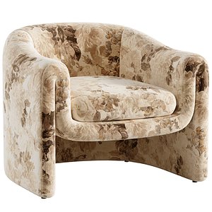 3D Willow Jacquard Sculptural Chair