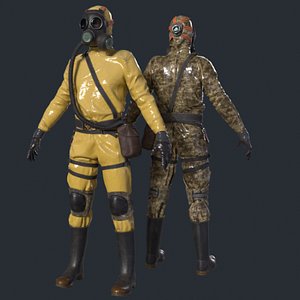 Hazmat Suit Soldier 3D model