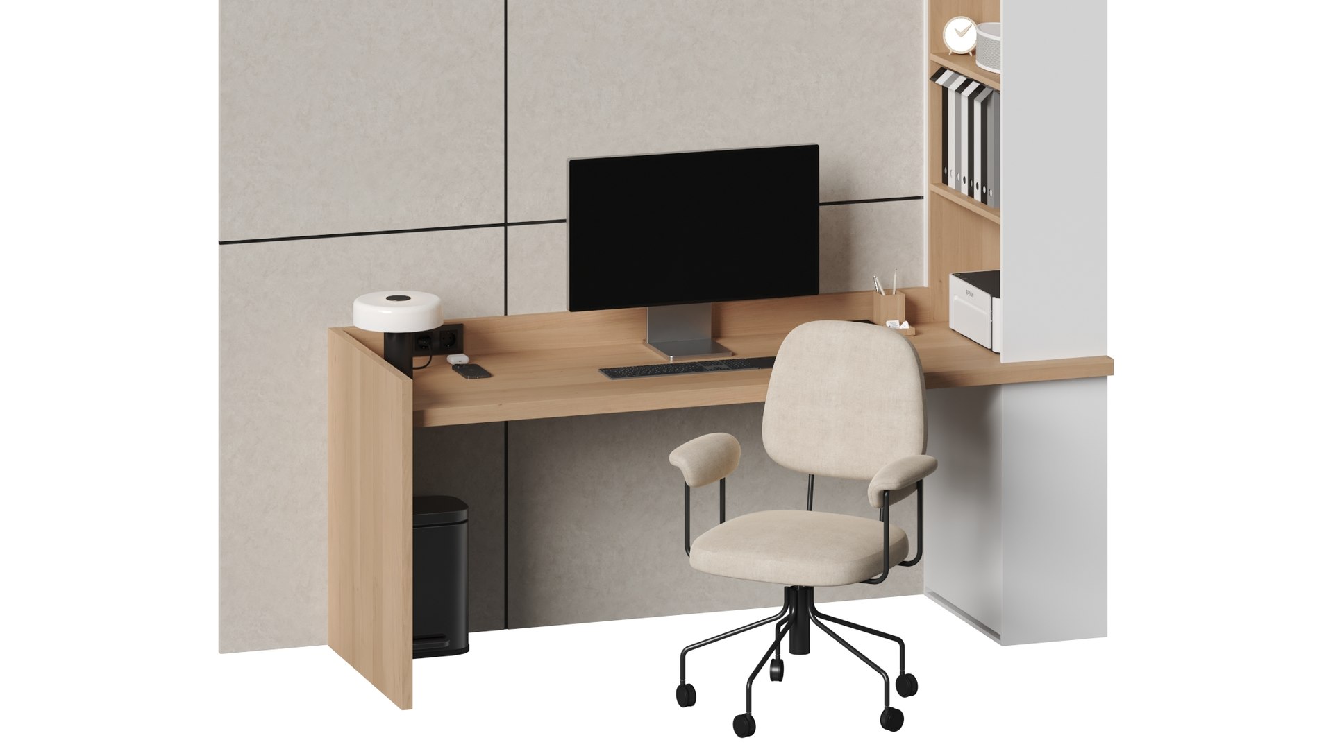 Office Workspace - 4 Model - TurboSquid 2180748