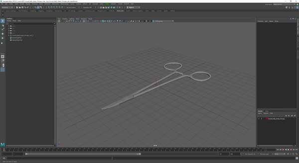 modelo 3d Pinzas curvas para la arteria de Kelly - TurboSquid 2390535