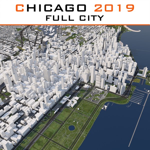 Cities 2019. Макет Чикаго. Chicago City 3d Print.