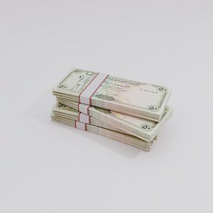3D 50 Yemen Yemeni Rial Currency