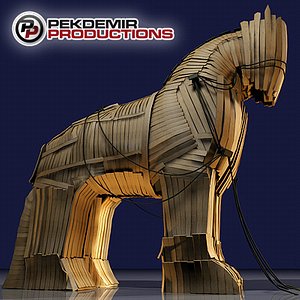 trojan horse 3d model